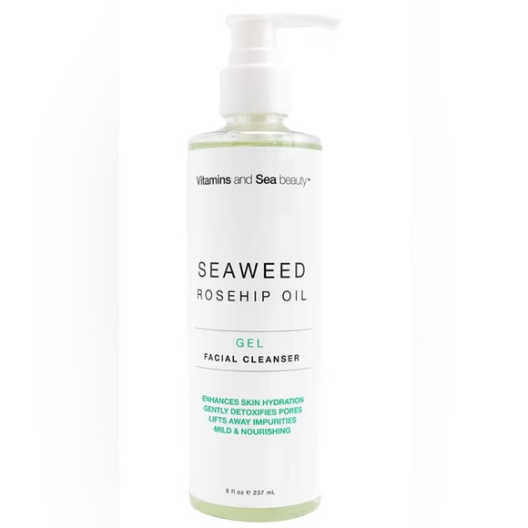 Vitamins and Sea Beauty Other - G5. Vitamins and Sea Beauty - Seaweed and Rosehip Oil Gel Cleanser - 8 oz
